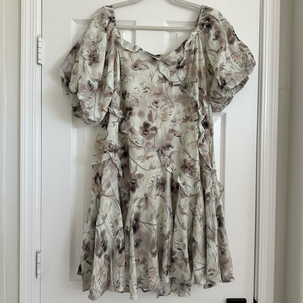 Floral Print Mini Dress